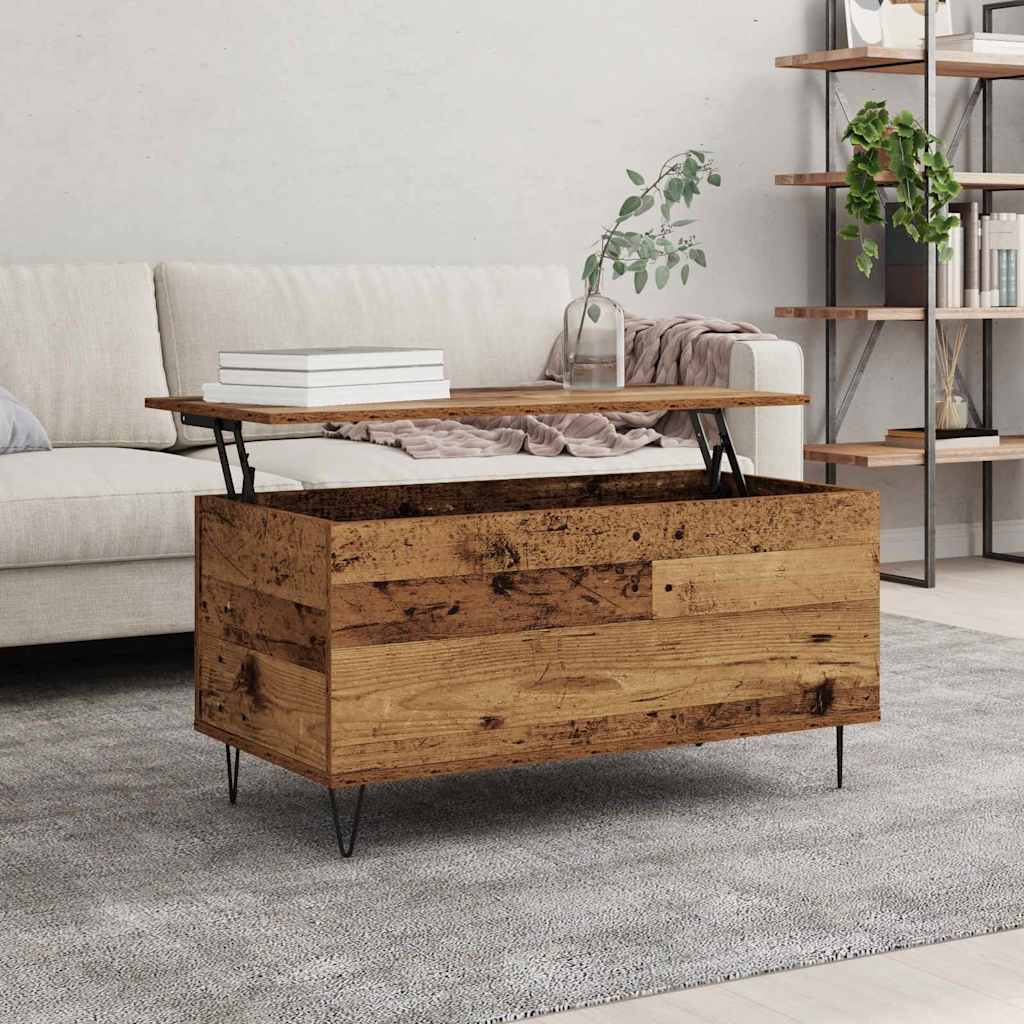 Sofabord Gammelt træ 90 x 44.5 x 45 cm Konstrueret træ