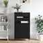 Highboard Sort 60 x 36 x 110 cm Konstrueret træ