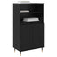 Highboard Sort 60 x 36 x 110 cm Konstrueret træ
