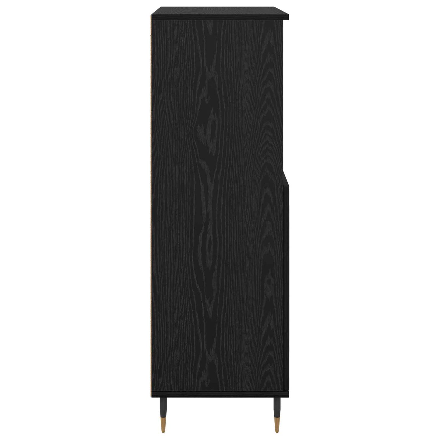 Highboard Sort 60 x 36 x 110 cm Konstrueret træ