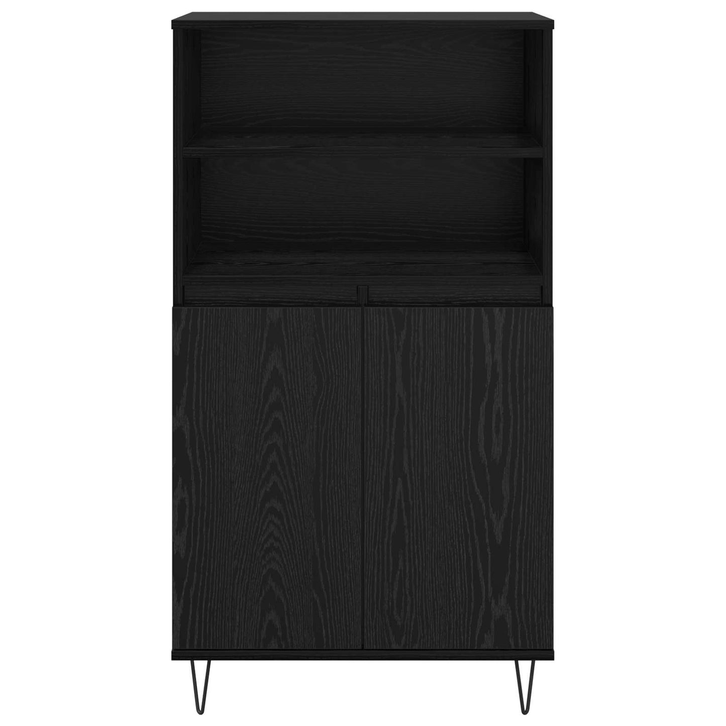Highboard Sort 60 x 36 x 110 cm Konstrueret træ