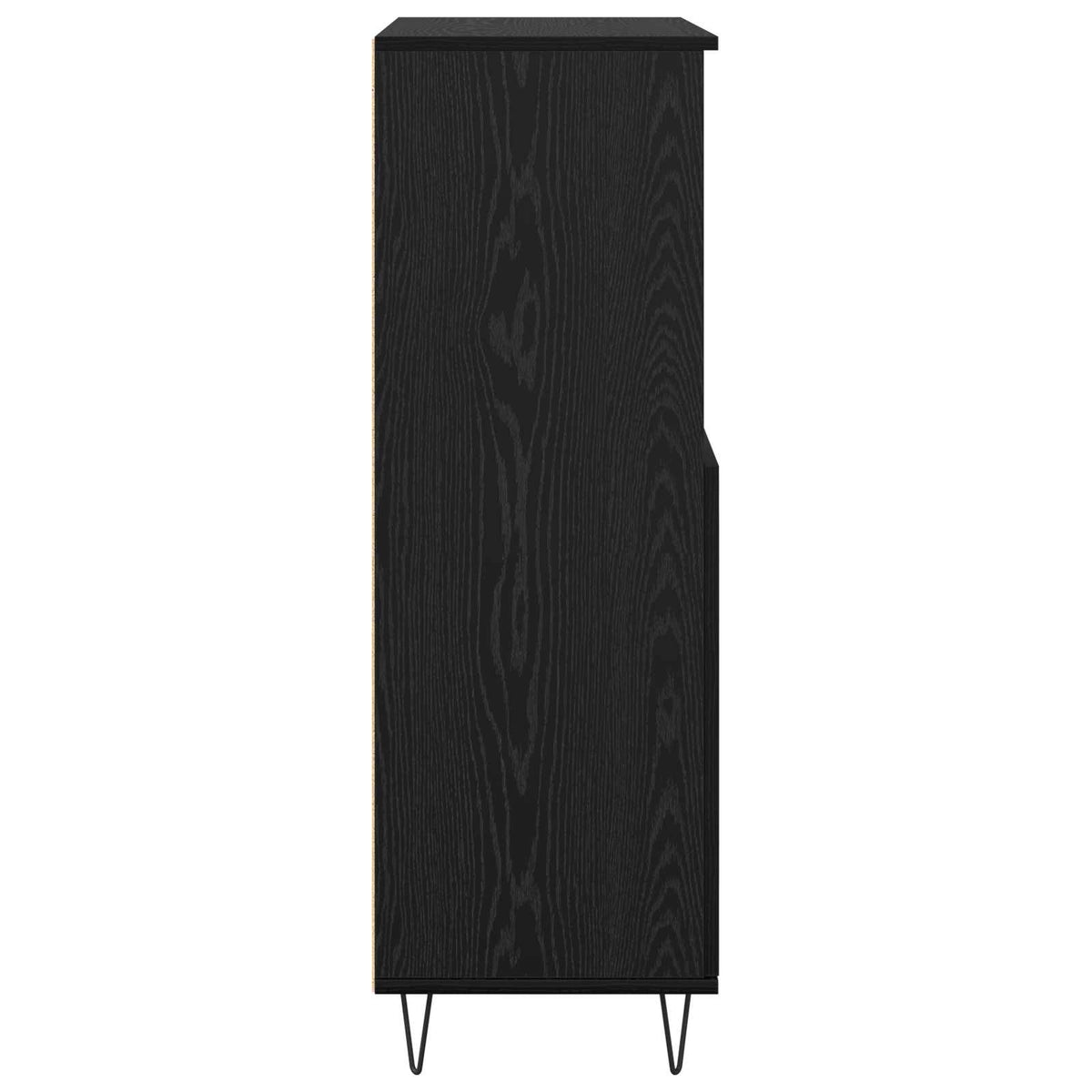 Highboard Sort 60 x 36 x 110 cm Konstrueret træ