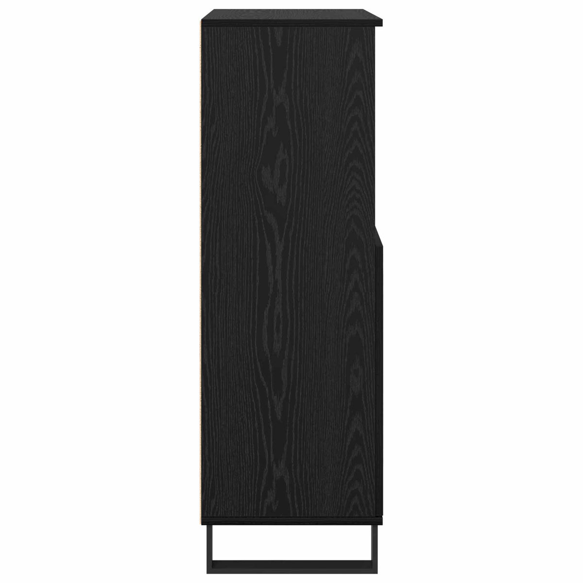 Highboard Sort 60 x 36 x 110 cm Konstrueret træ