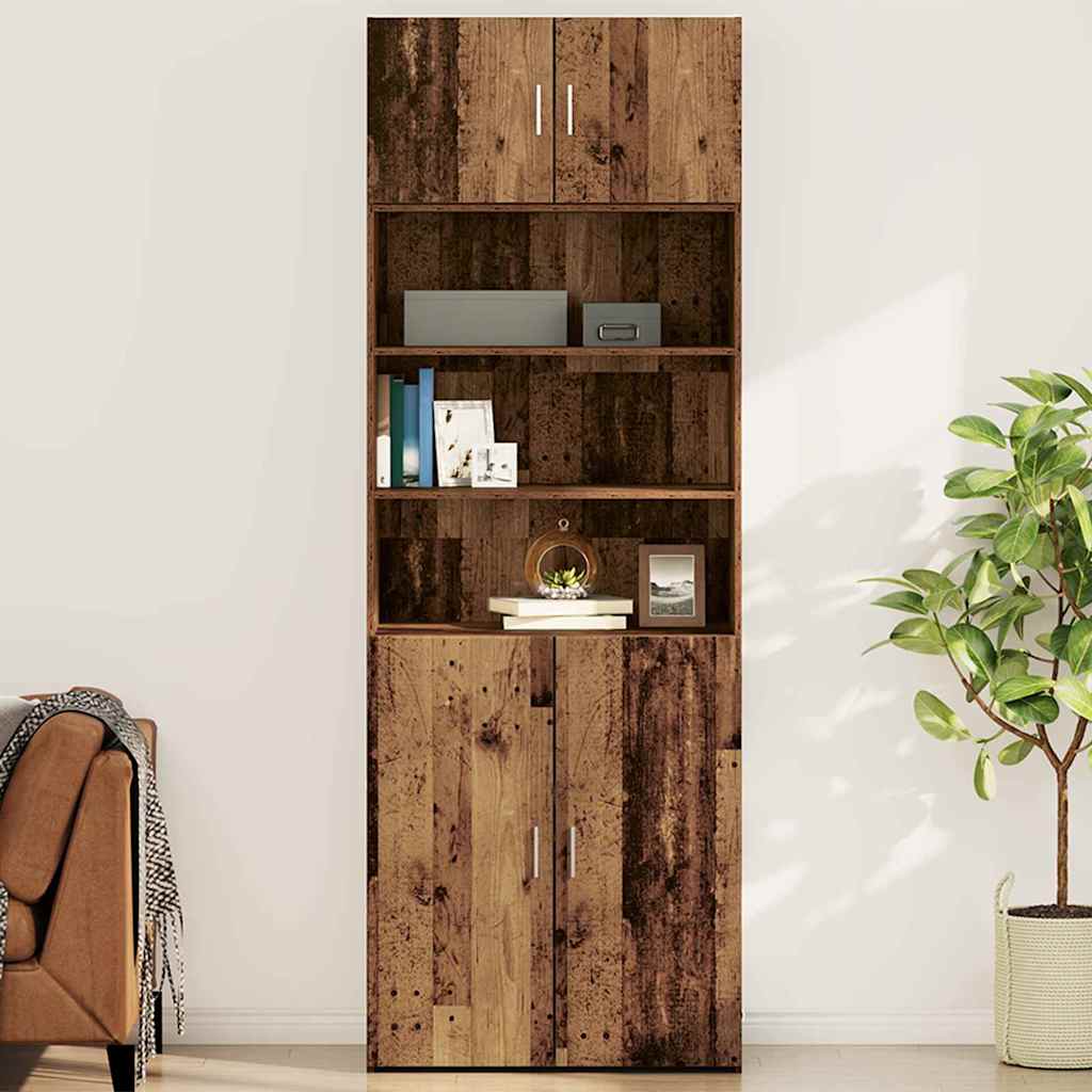 Vægskab Gammelt træ 80 x 42.5 x 40 cm Konstrueret træ