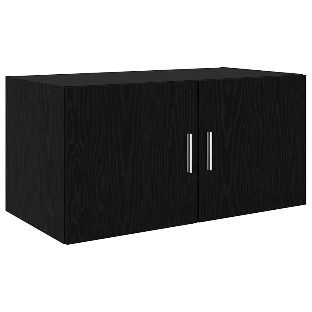 Vægskab Sort eg 80 x 42.5 x 40 cm Konstrueret træ