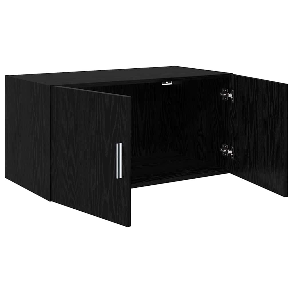 Vægskab Sort eg 80 x 42.5 x 40 cm Konstrueret træ