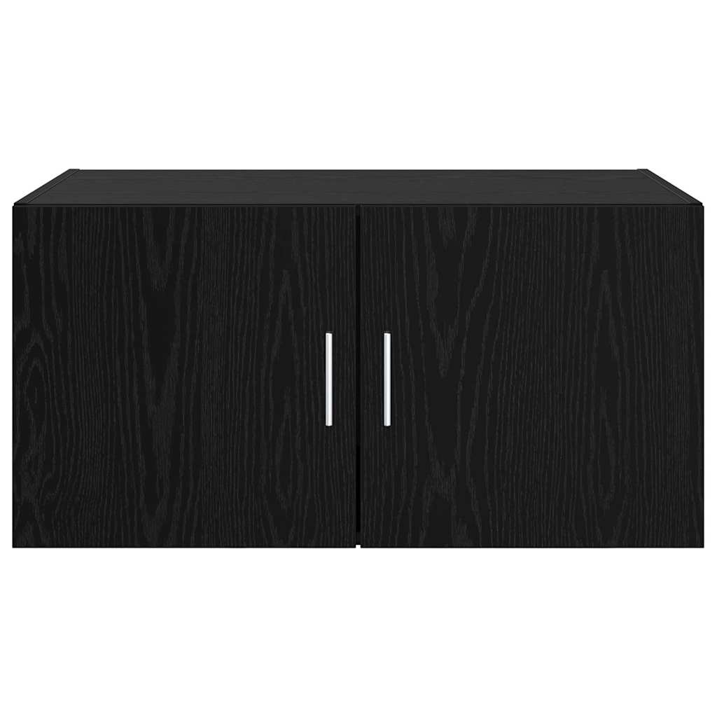 Vægskab Sort eg 80 x 42.5 x 40 cm Konstrueret træ