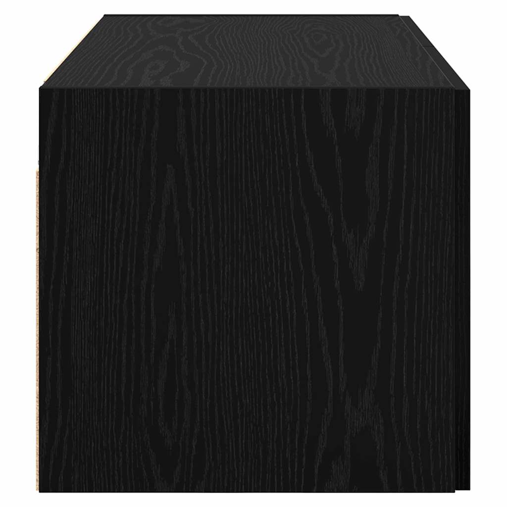 Vægskab Sort eg 80 x 42.5 x 40 cm Konstrueret træ