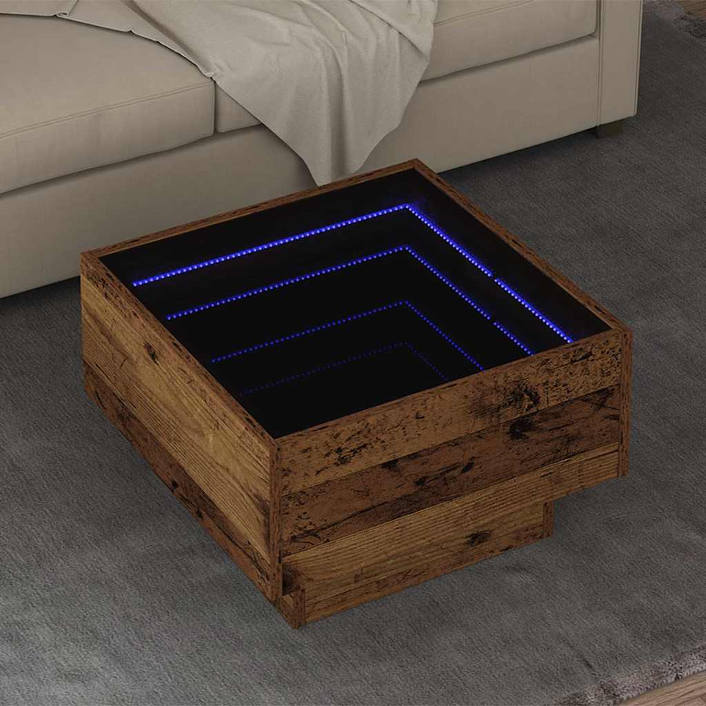 Sofabord Gammelt træ 50 x 50 x 30 cm