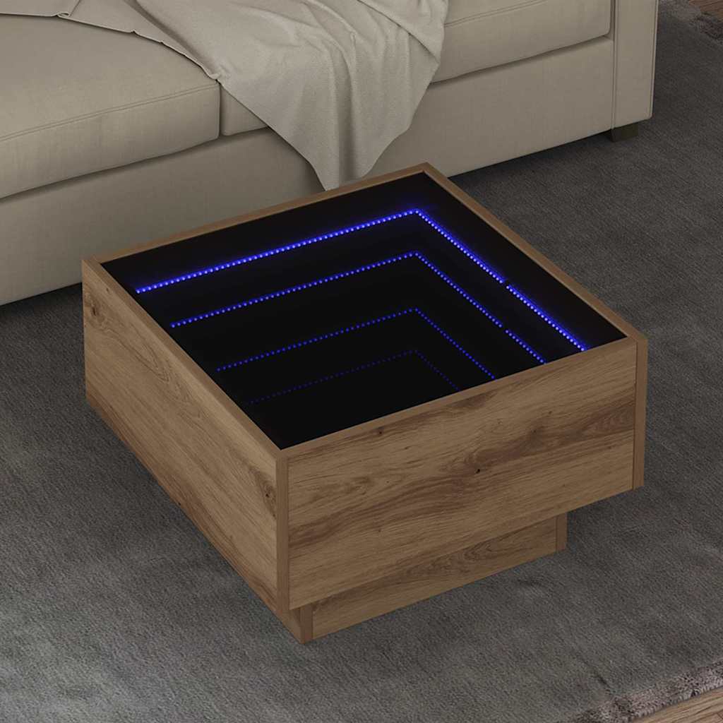Sofabord artisan eg 50 x 50 x 30 cm