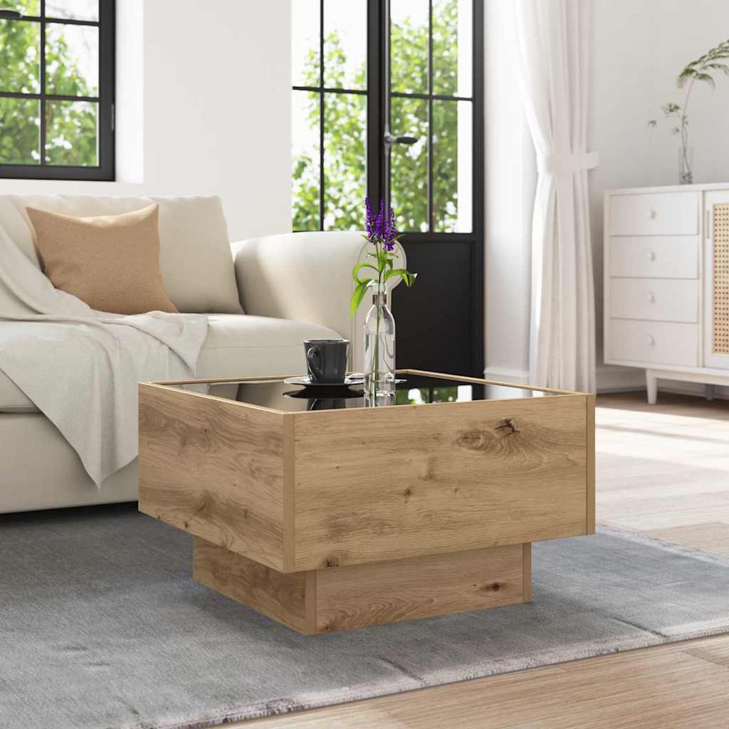Sofabord artisan eg 50 x 50 x 30 cm