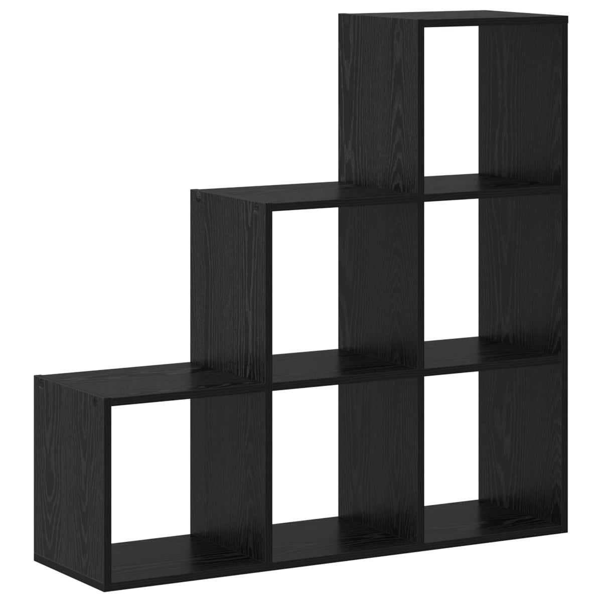 Rumdivider boghylde 6 niveauer 99 x 29 x 99 cm Konstrueret træ