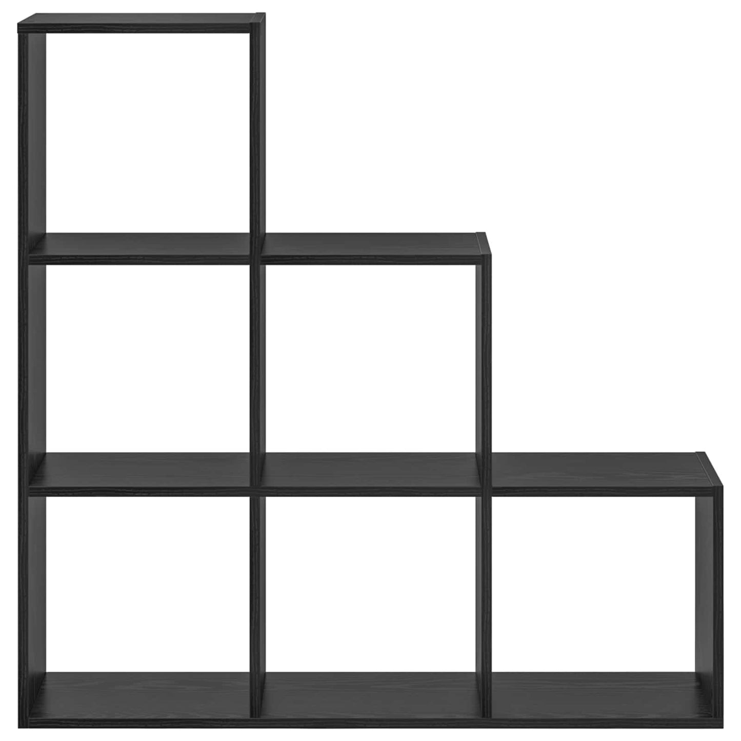 Rumdivider boghylde 6 niveauer 99 x 29 x 99 cm Konstrueret træ