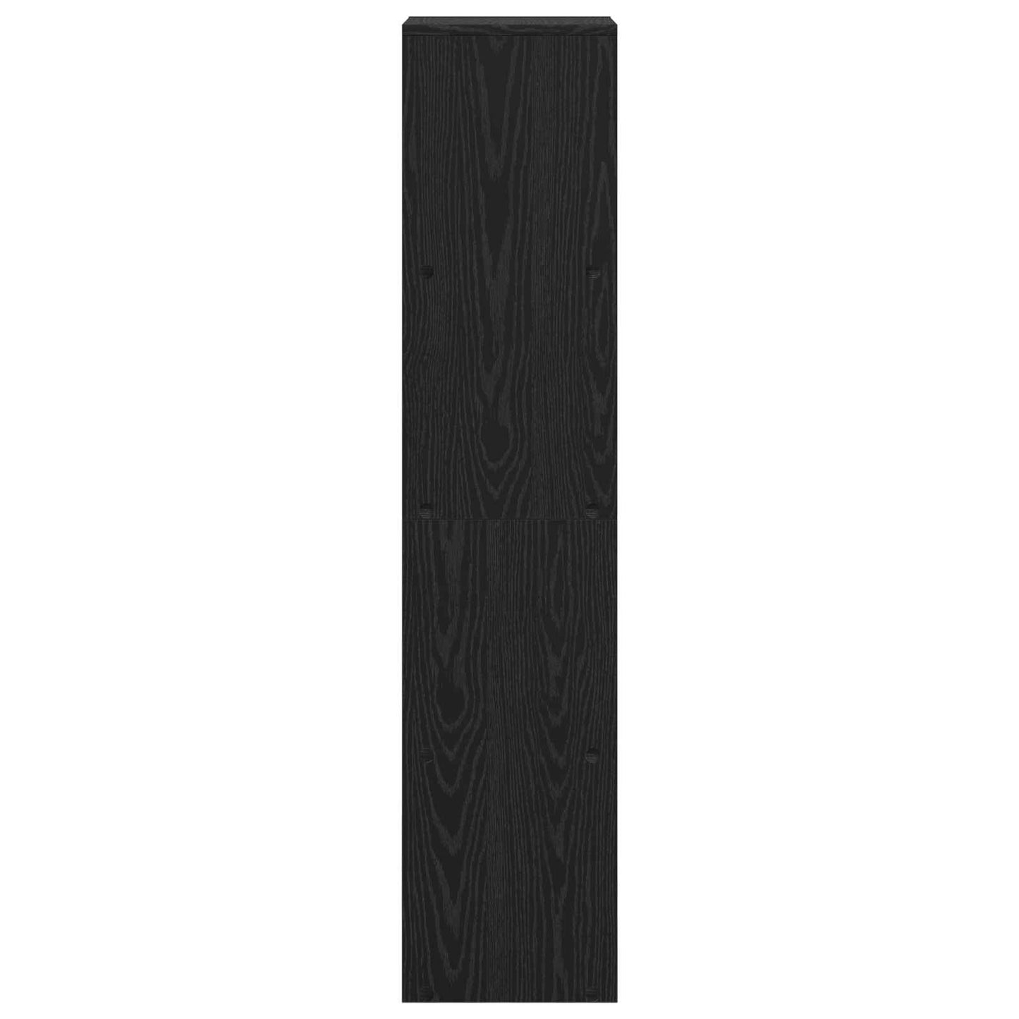 Rumdivider boghylde 10 niveauer 131,5 x 29 x 131,5 cm Sort eg