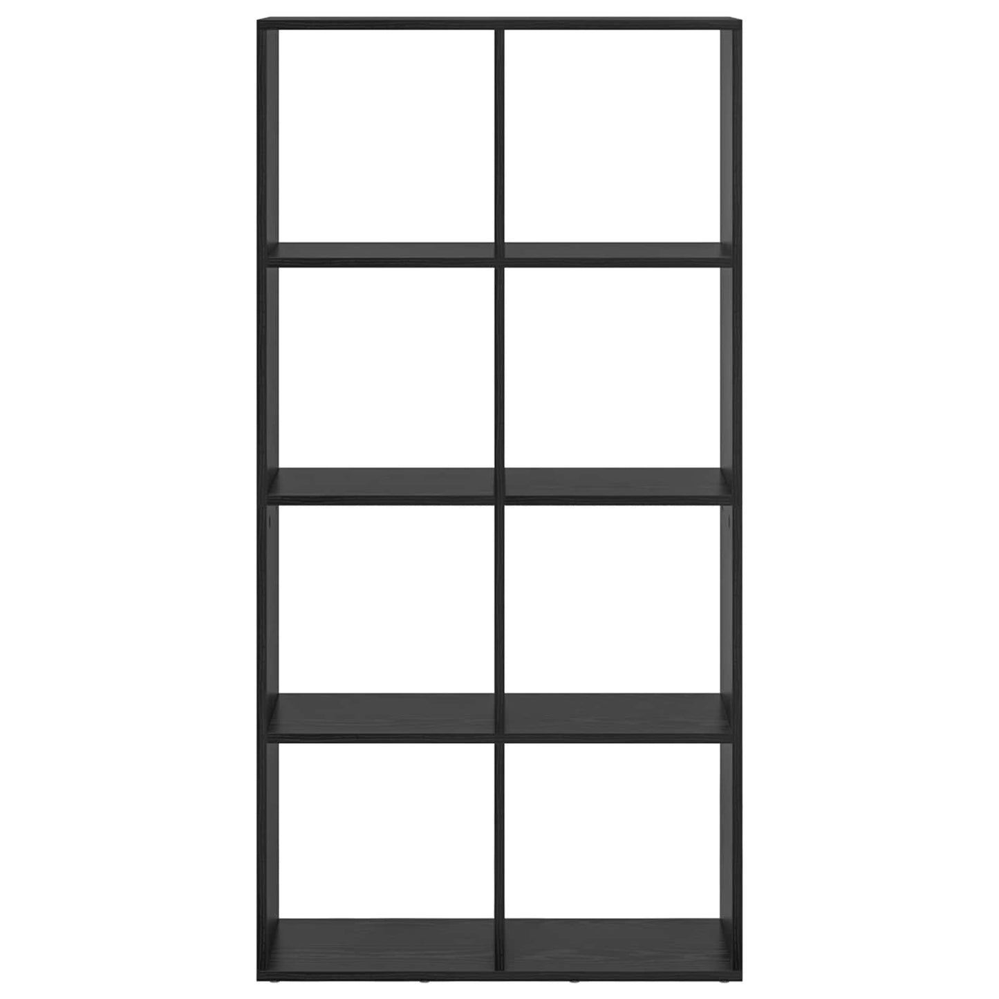 Bogskab 8 niveauer 69,5 x 29 x 137,5 cm Konstrueret træ Sort eg
