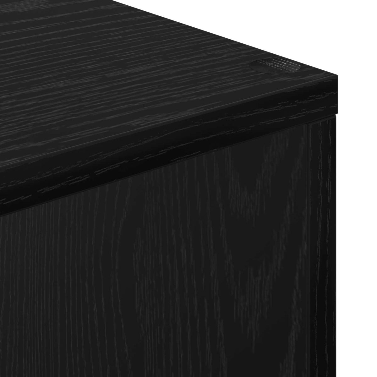 Bogskab 5 niveauer 70 x 24 x 161 cm Konstrueret træ Sort eg