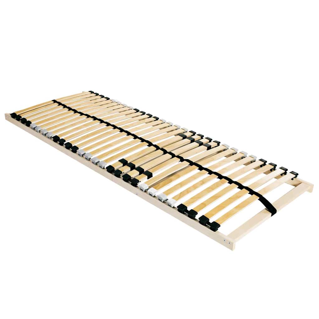 Lamelbund Brun 70 x 190 cm Solid bøg