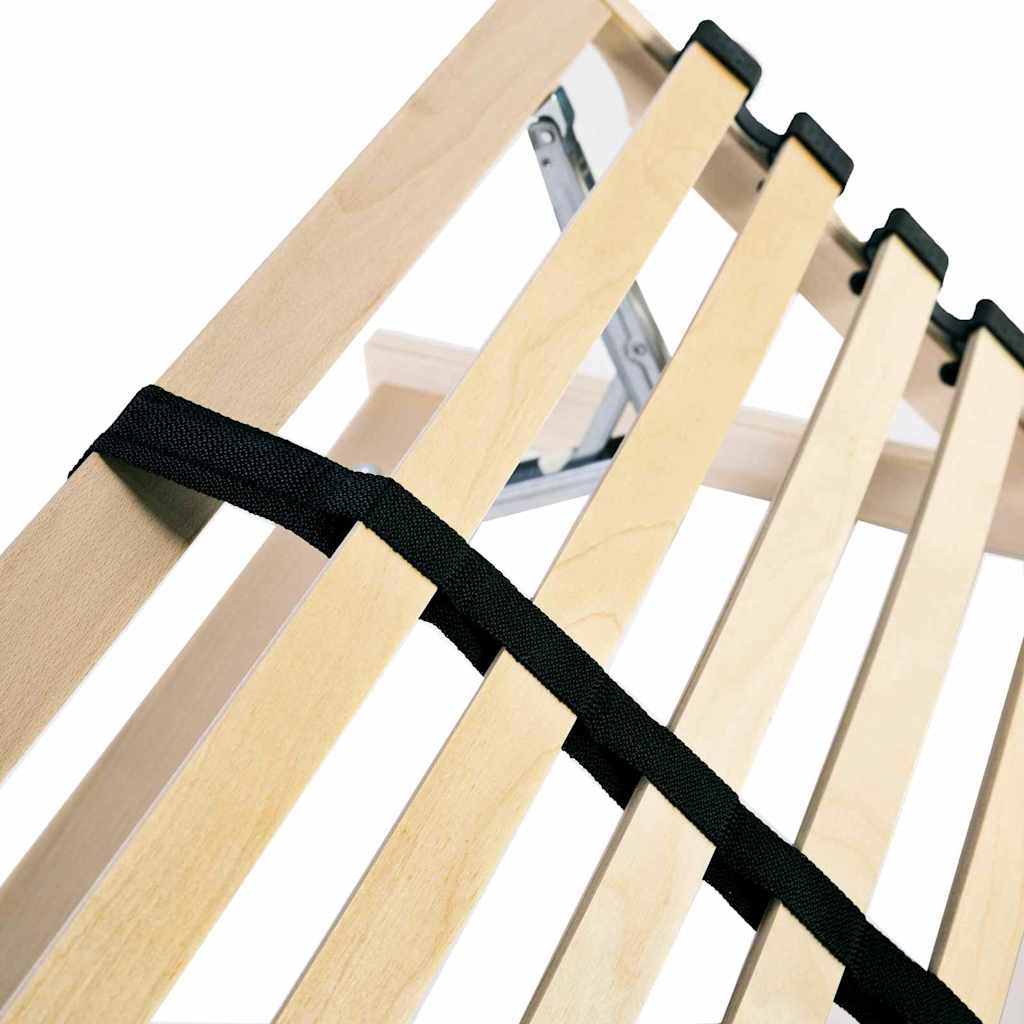 Lamelbund Brun 70 x 190 cm Solid bøg