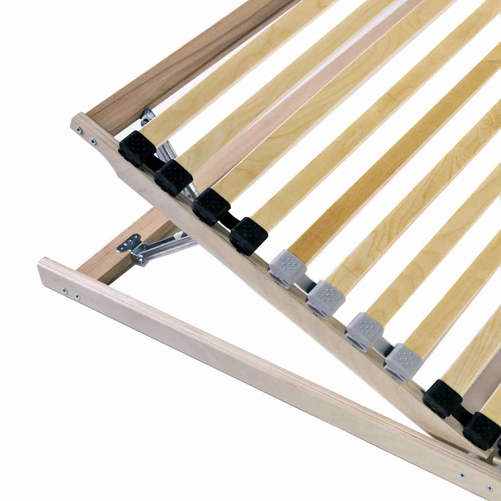Lamelbund Brun 80 x 190 cm Solid bøg