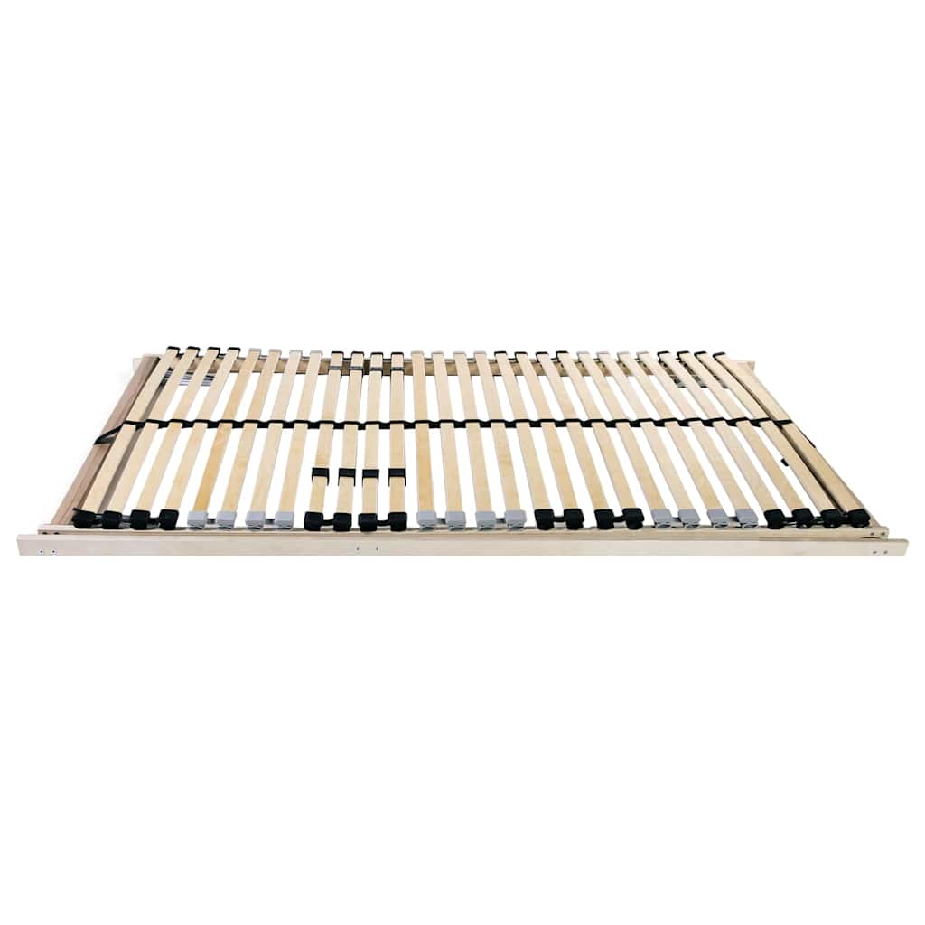 Lamelbund Brun 140 x 190 cm Solid bøg