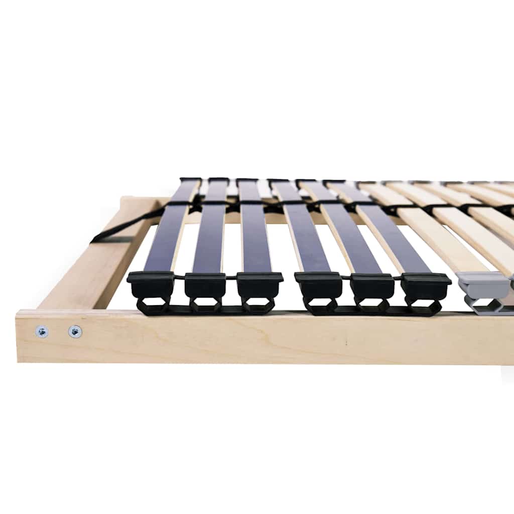 Lamelbund Brun 90 x 190 cm Solid bøg