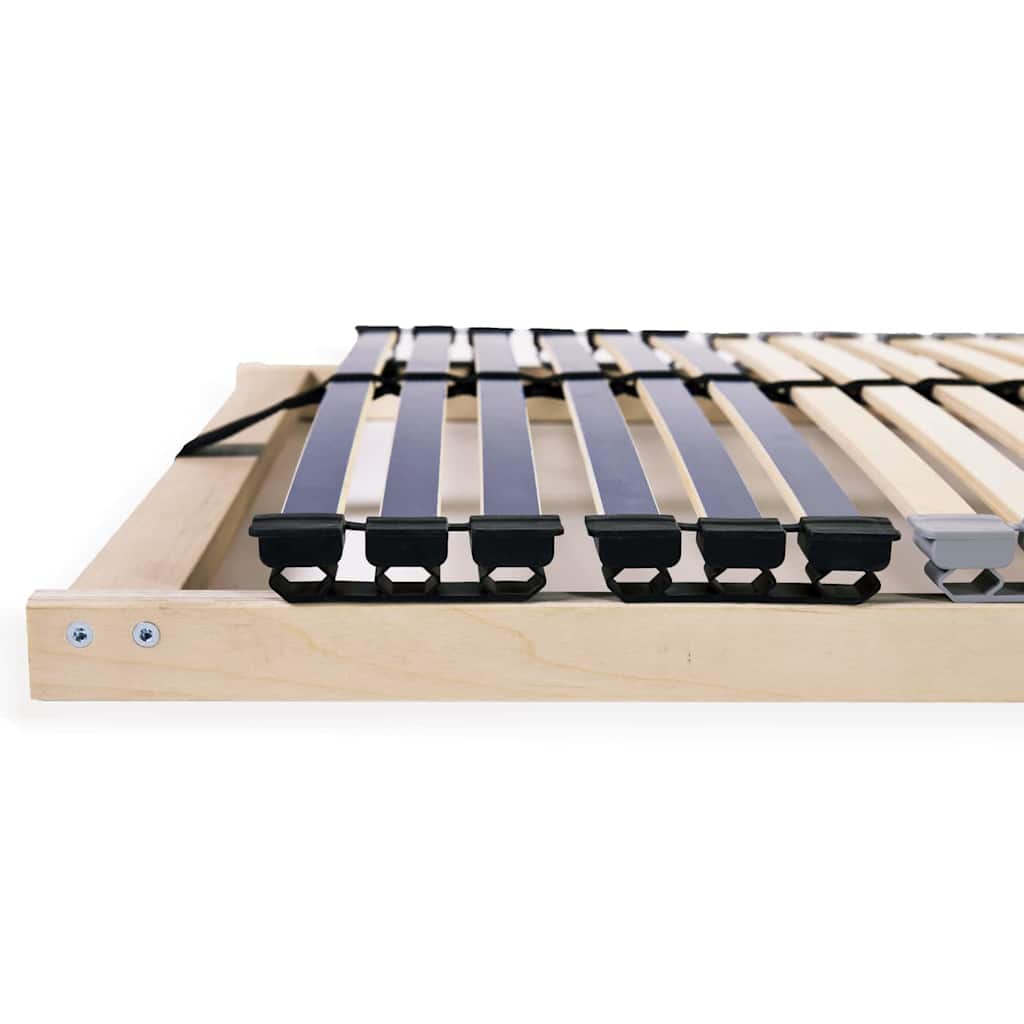 Lamelbund Brun 90 x 190 cm Solid bøg