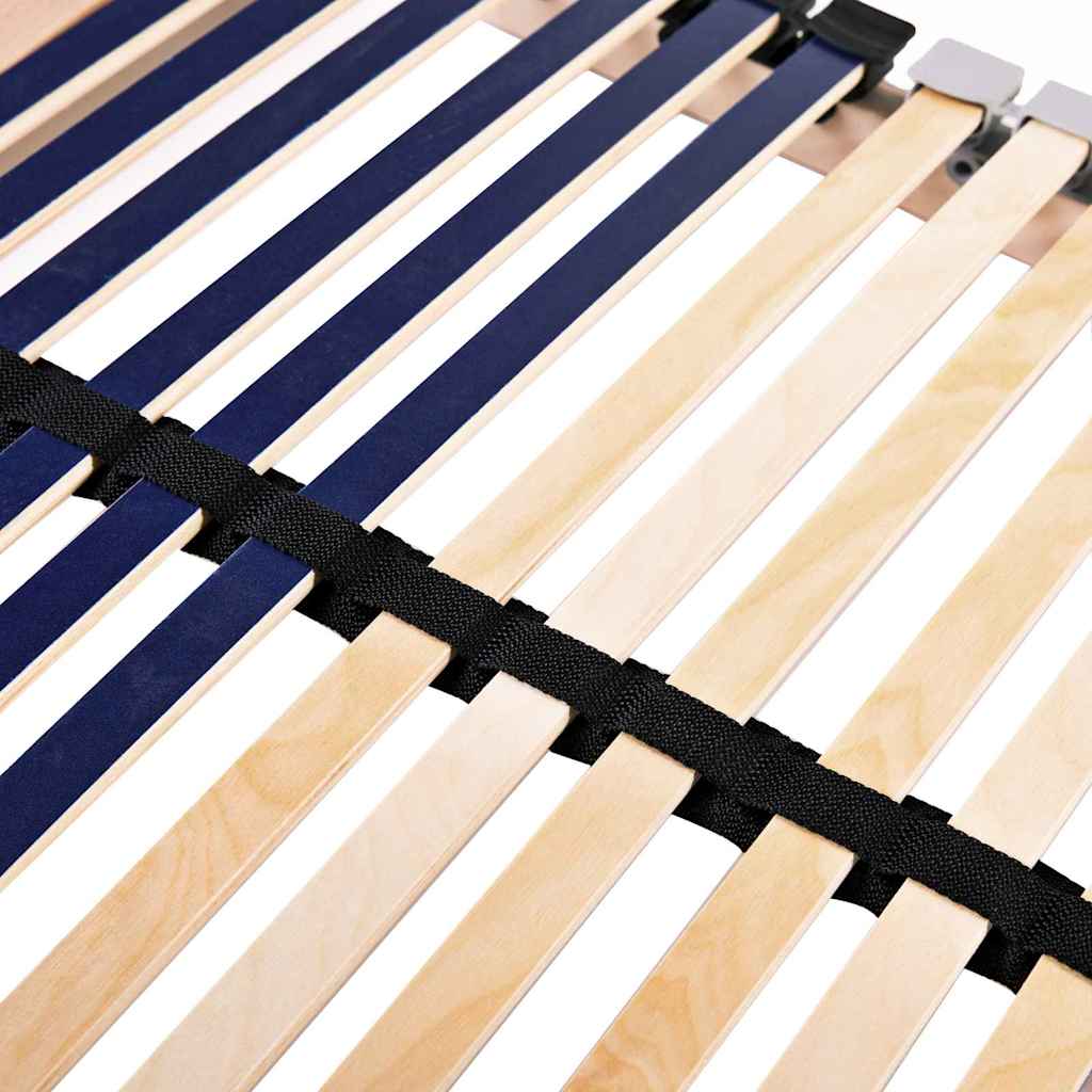 Lamelbund Brun 80 x 190 cm Solid bøg
