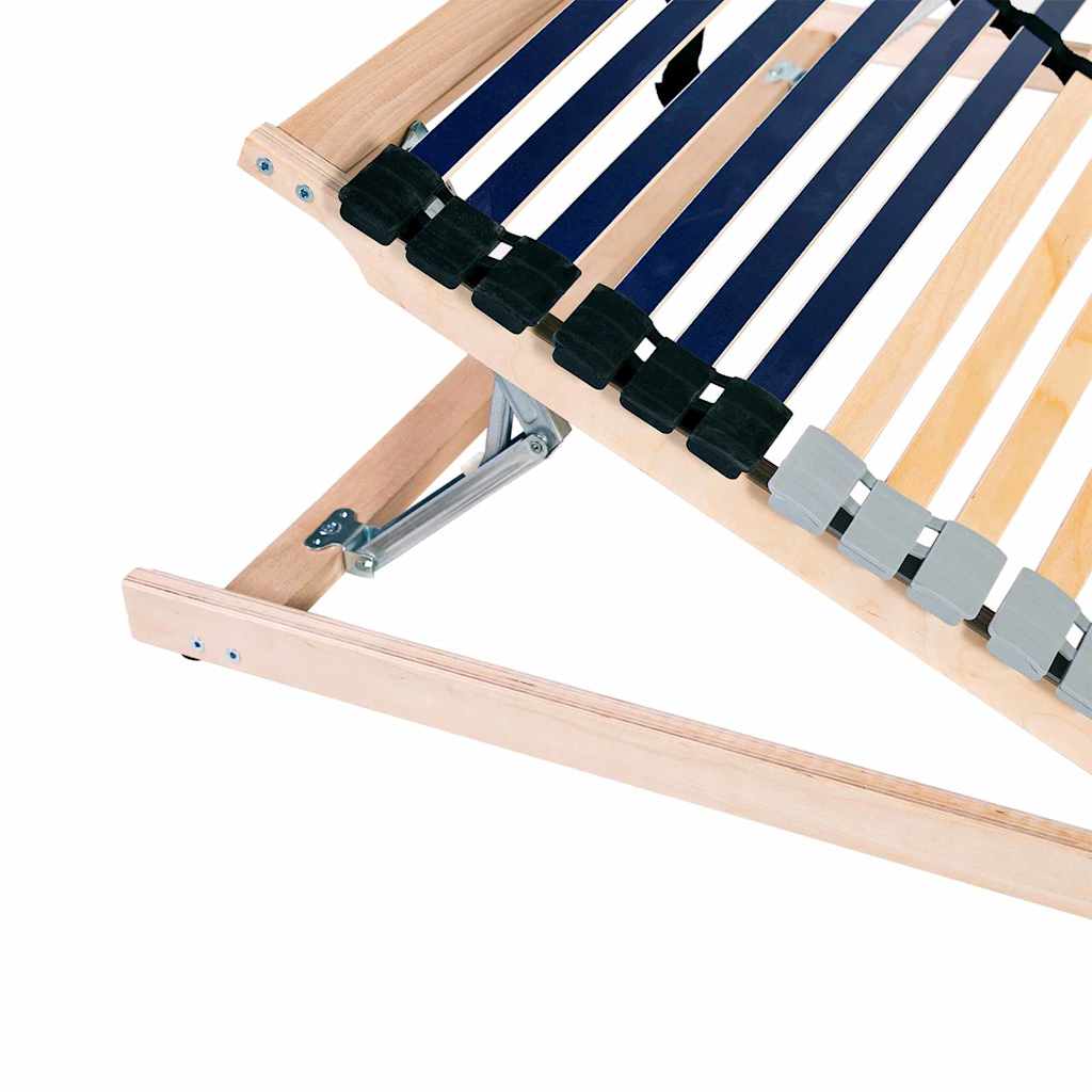 Lamelbund Brun 140 x 190 cm Solid bøg