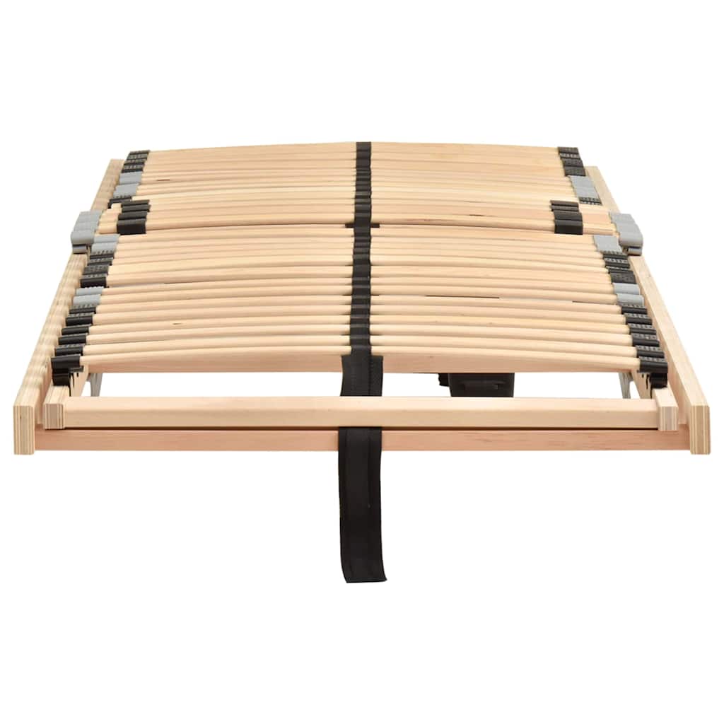 Lamelbund Brun 90 x 190 cm Solid bøg