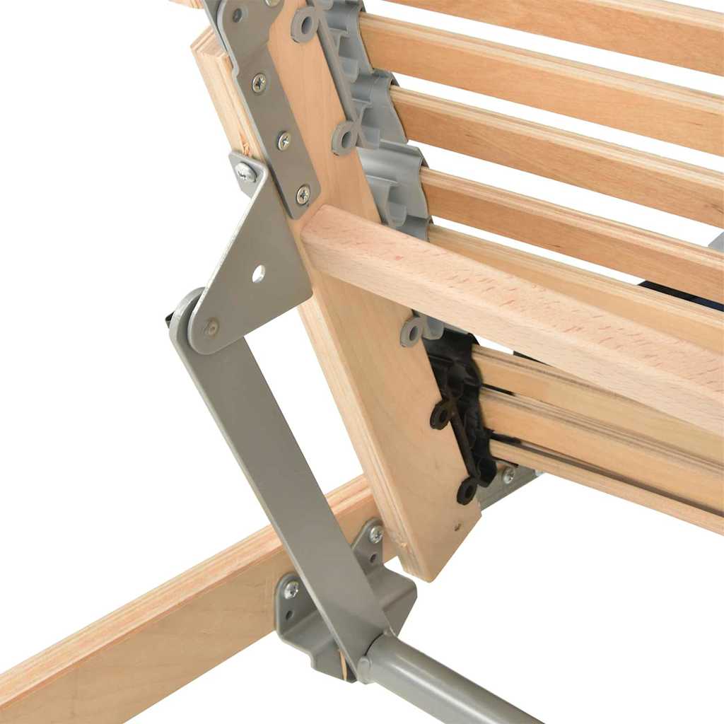 Lamelbund Brun 90 x 190 cm Solid bøg