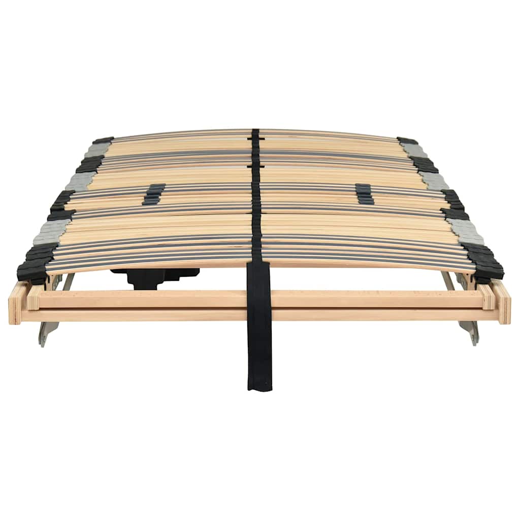 Lamelbund Brun 90 x 190 cm Solid bøg