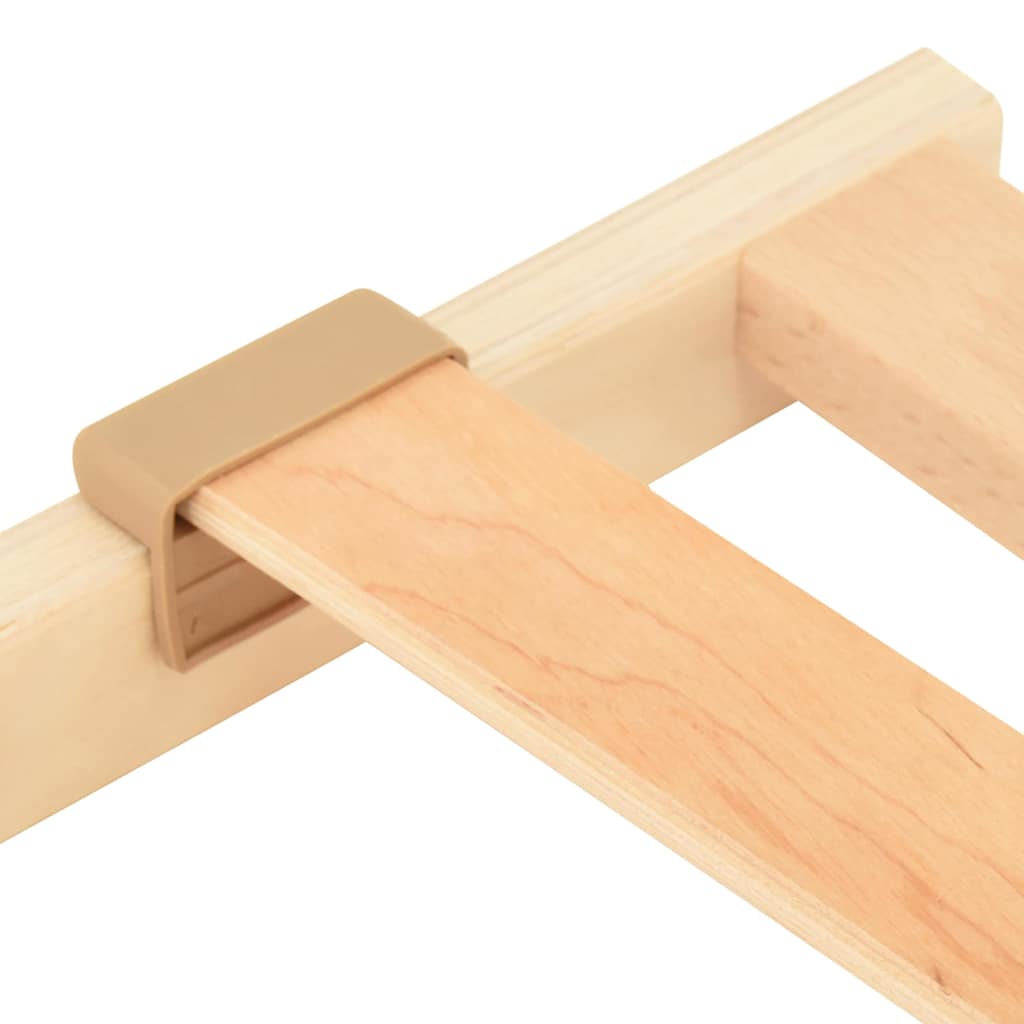 Lamelbund Brun 120 x 190 cm Solid bøg