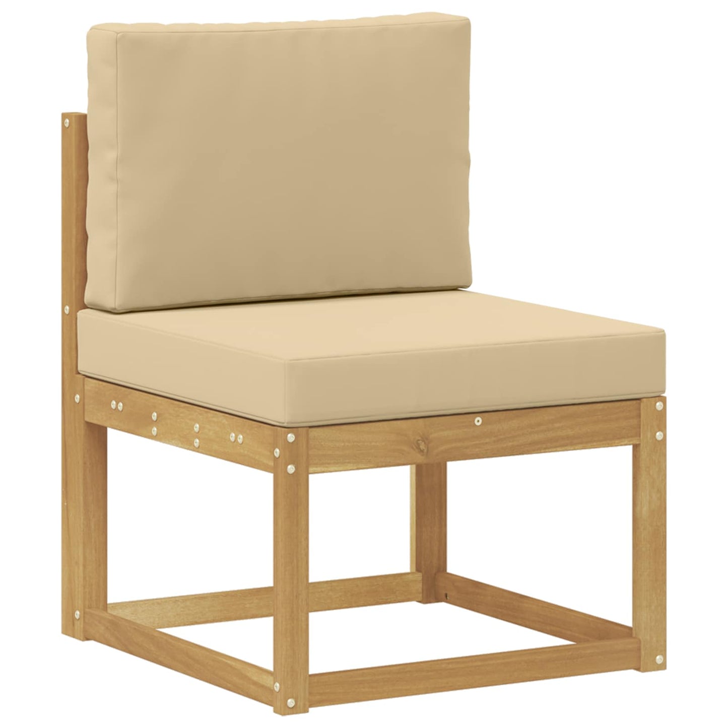 Udendørs sofagruppe 6 stk. Hvid og Beige