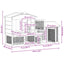 Kyllingehus 2 stk. Brun 150 x 60 x 89 cm Massivt fyrretræ