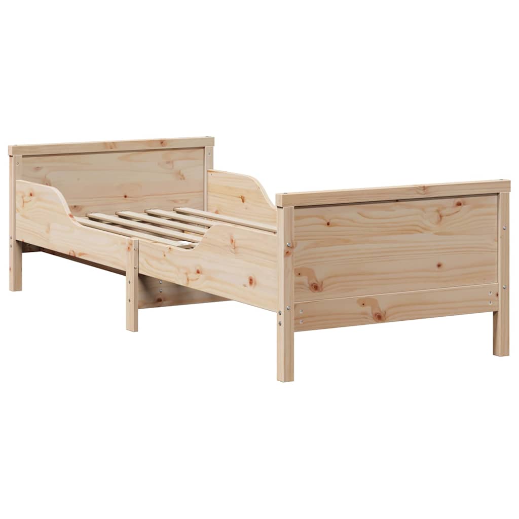 Sengestel med hovedgærde Brun 80 x 200 cm Konstrueret træ