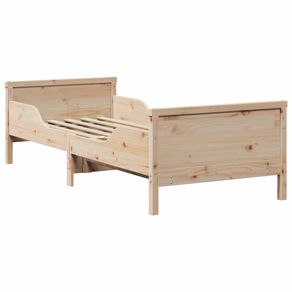 Sengestel med hovedgærde Brun 80 x 200 cm Konstrueret træ
