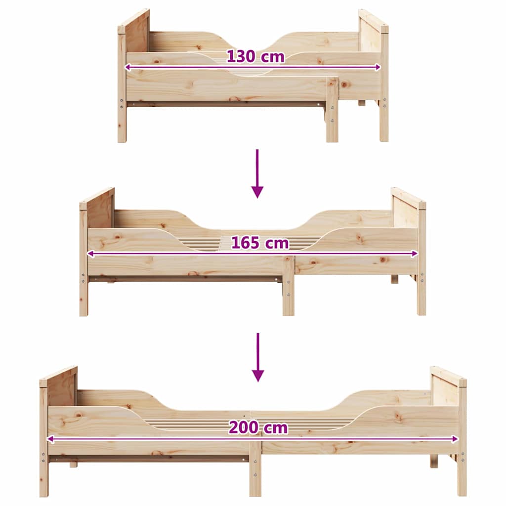 Sengestel med hovedgærde Brun 80 x 200 cm Konstrueret træ