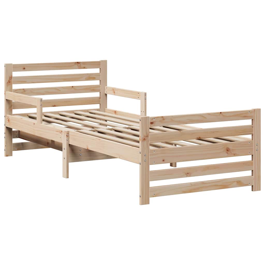 Sengestel med hovedgærde Brun 80 x 200 cm Konstrueret træ
