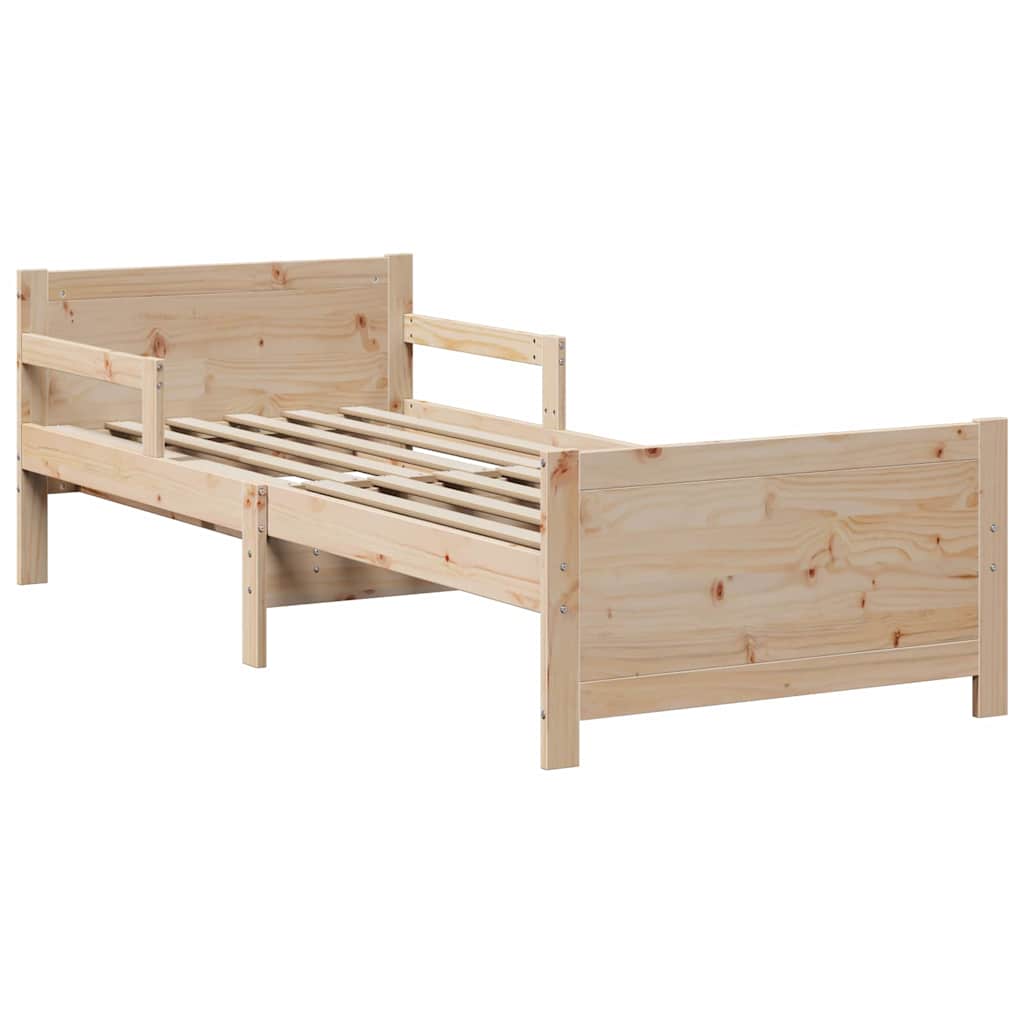 Sengestel med hovedgærde Brun 80 x 200 cm Konstrueret træ