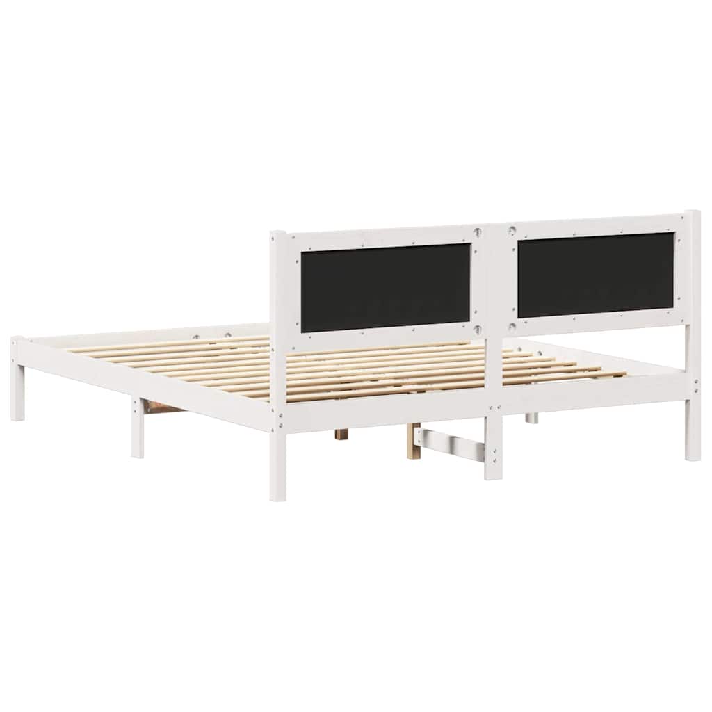 Sengestel med Polstret Hovedgavl Lysegrå 160 x 200 cm