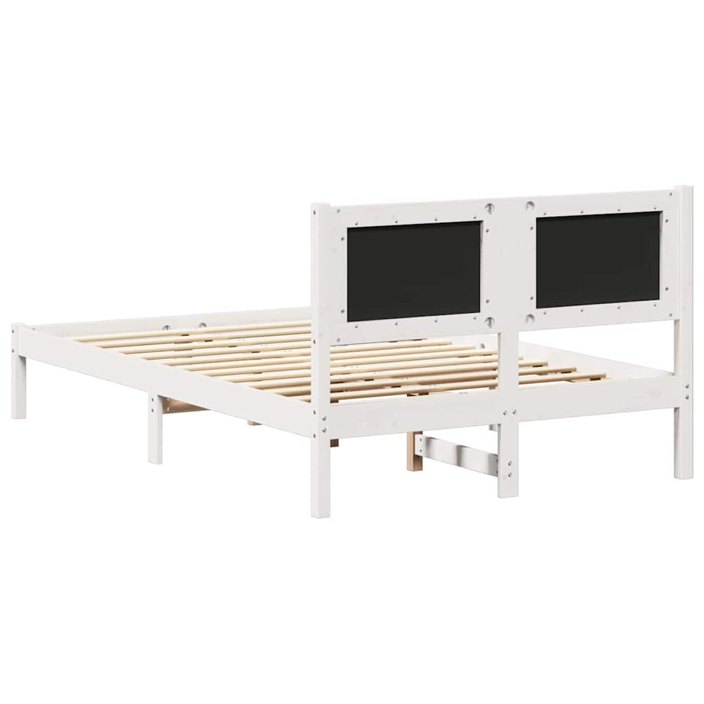 Sengestel med Polstret Hovedgavl Lysegrå 120 x 200 cm