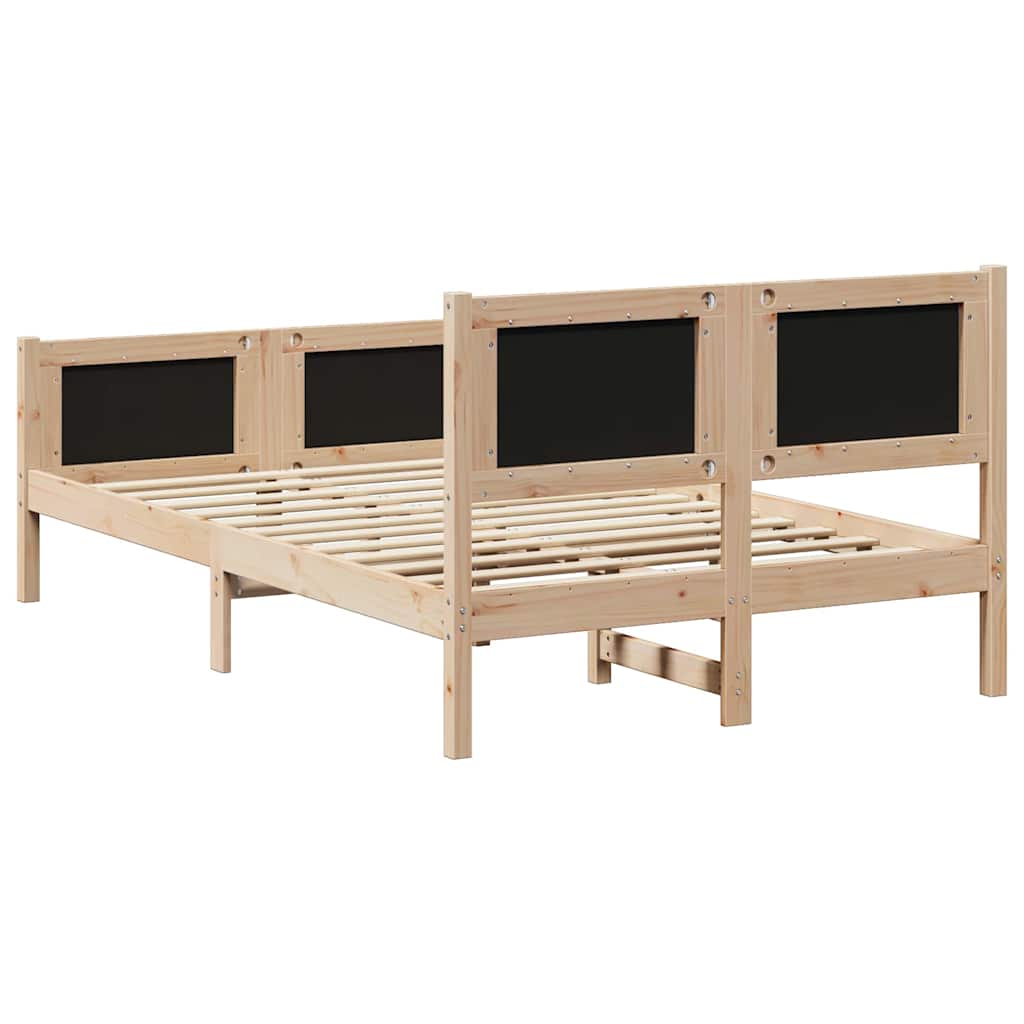 Sengestel med hovedgærde Mørkegrå 120 x 200 cm Stof