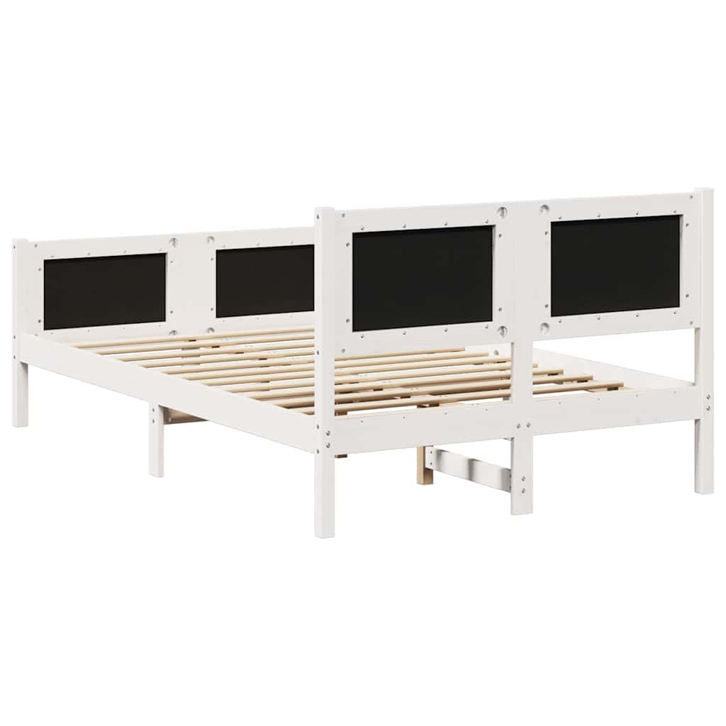Sengestel med hovedgærde Lysegrå 120 x 190 cm Stof