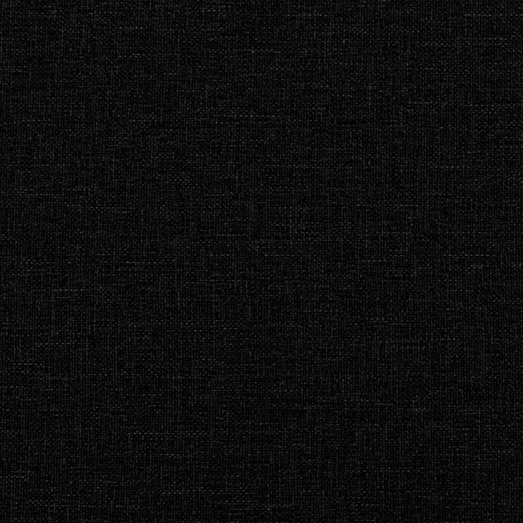 Sengestel med hovedgærde Sort 120 x 190 cm Massiv fyrretræ