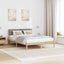 Sengestel Brun og taupe 140 x 200 cm Massivt fyrretræ