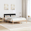 Sengestel Brun og sort 140 x 200 cm Massivt fyrretræ