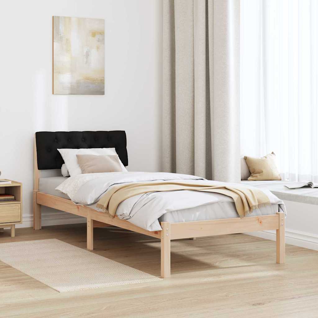 Sengestel Brun og sort 80 x 200 cm Massivt fyrretræ