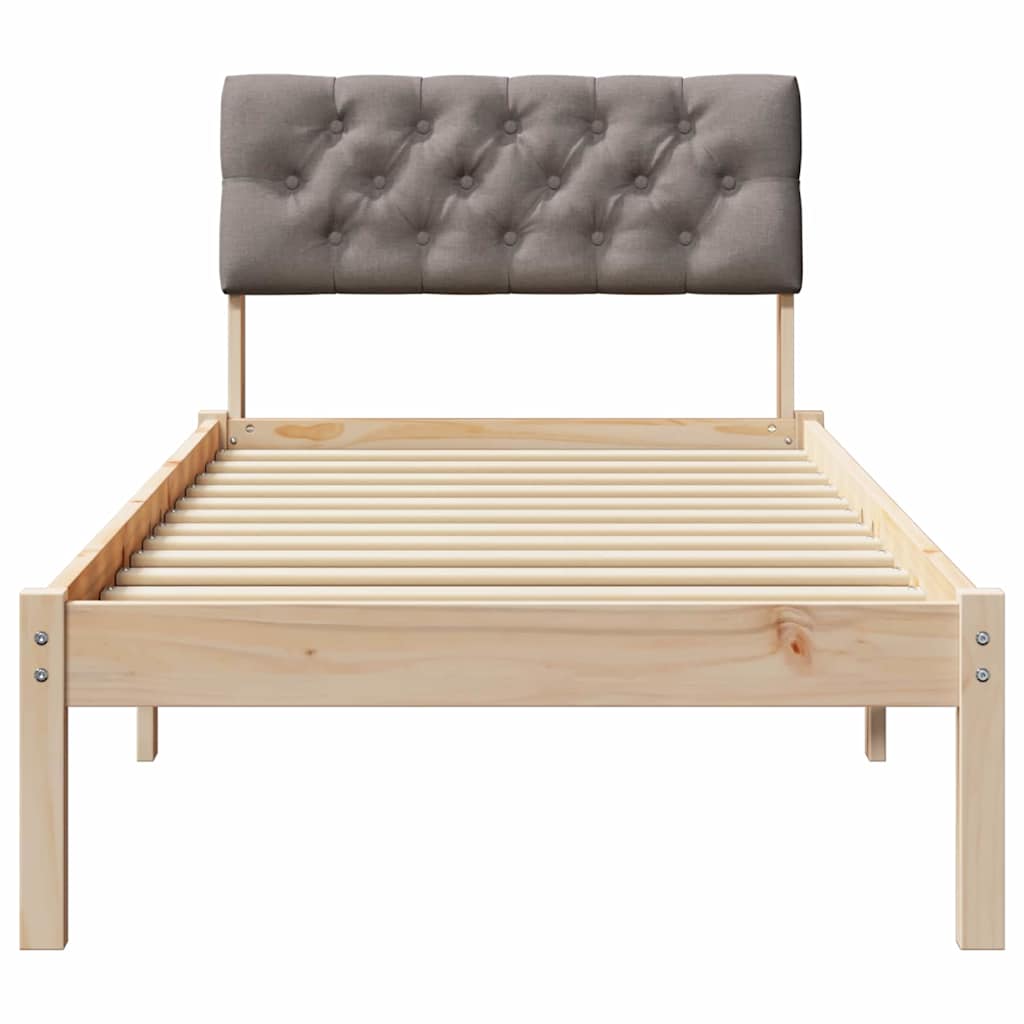 Sengestel Brun og taupe 80 x 200 cm Massivt fyrretræ