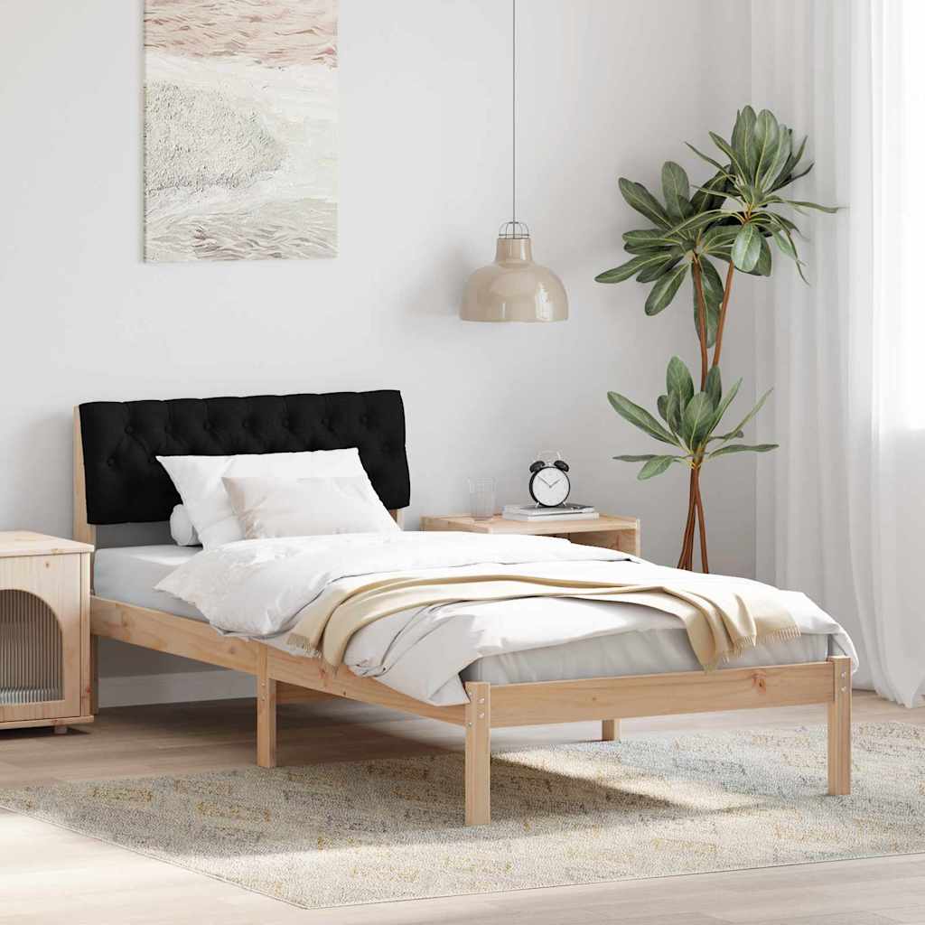 Sengestel Brun og sort 90 x 190 cm Massivt fyrretræ
