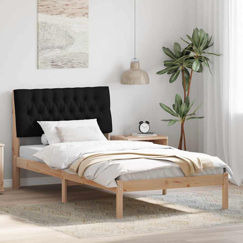 Sengestel med Polstret Hovedgavl Brun 100 x 200 cm